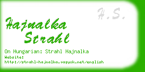 hajnalka strahl business card